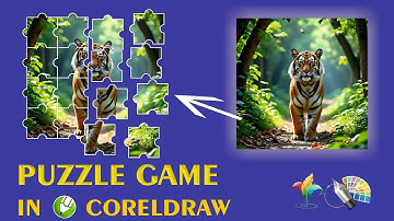 CorelDRAW Puzzle Game Design Tutorial | How to Create Puzzle in CorelDRAW Step-by-Step