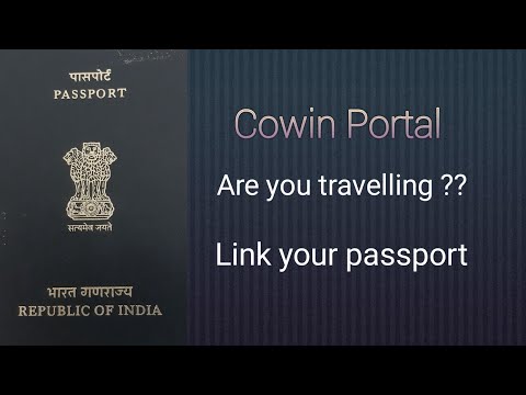 How to Link Passport with Vaccination  certificate II Cowin Portal II