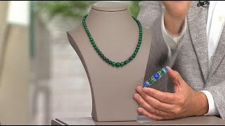 Jay King Malachite Graduated Bead 18 Necklace