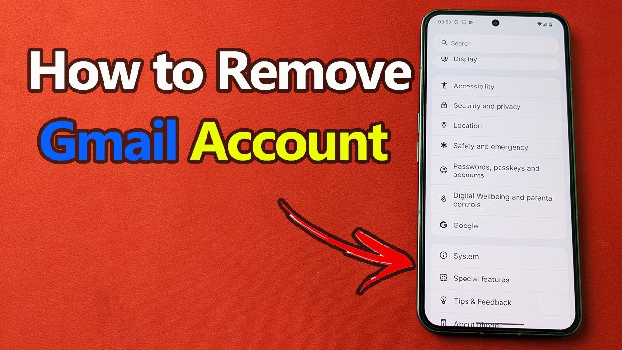 How to Remove Gmail Account From Nothing Phone | Full Guide