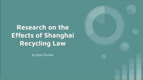 Shanghai Recycling Law Research Project Presentation