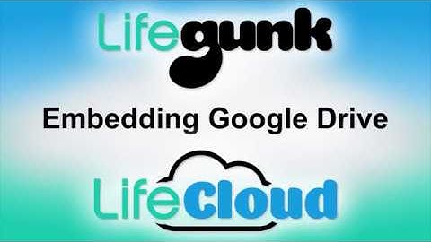 ILN - Embedding Google Drive and Google Calendar