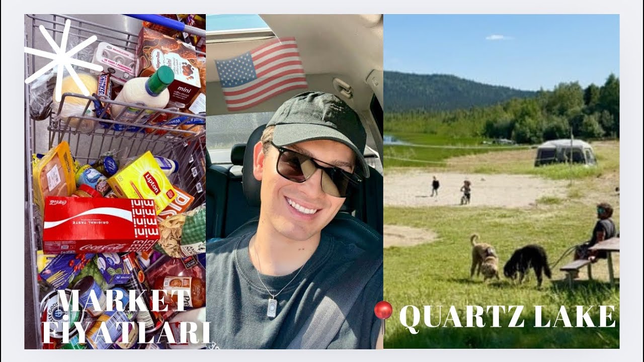 Amerika’da Market Fiyatları & Mücver Yaptım | Quartz Lake Vlog 🇺🇸🫎