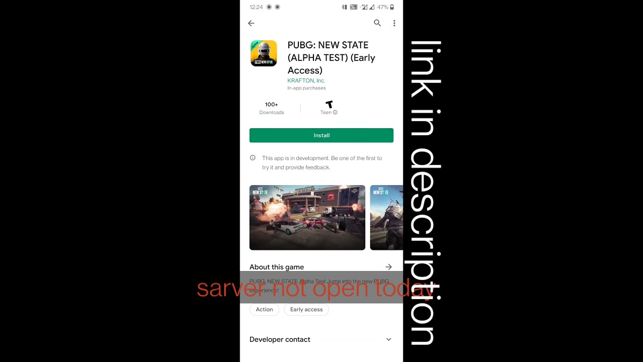 pubg new state early access download link 