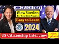 2024 Random 100 Civics Questions and Answers by Group: US Citizenship Interview | Fast Easy Answer