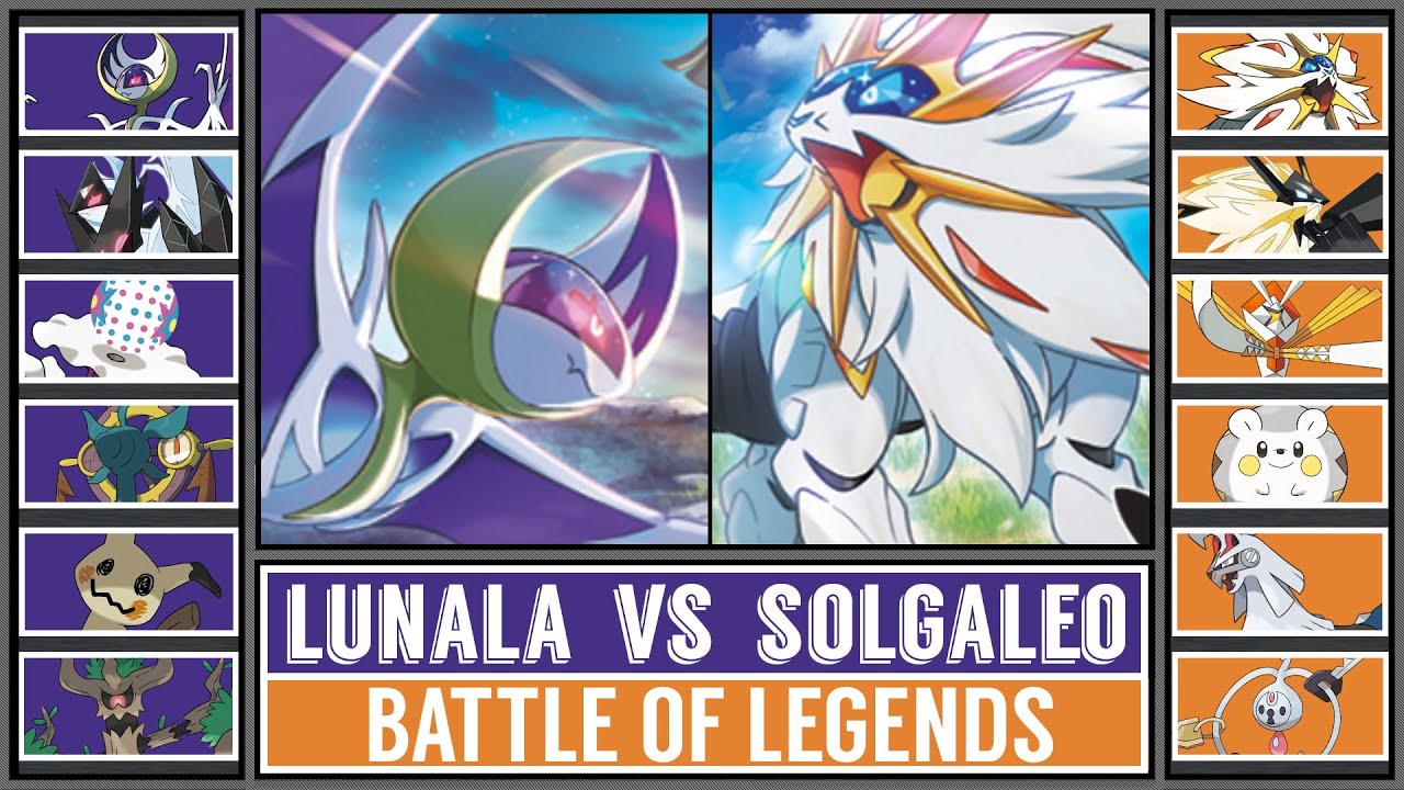 Solgaleo vs Lunala - Pokewolf