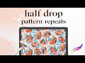 Half Drop Pattern Repeats in Procreate 5X