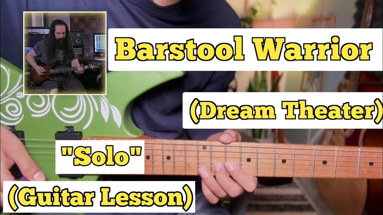 Barstool Warrior - Dream Theater | Guitar Solo Lesson | With Tab |