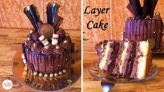 Layer Cake facile | لاير كيك سهل و رائع لأعياد الميلاد و جميع المناسبات بجميع المراحل للمبتدئات