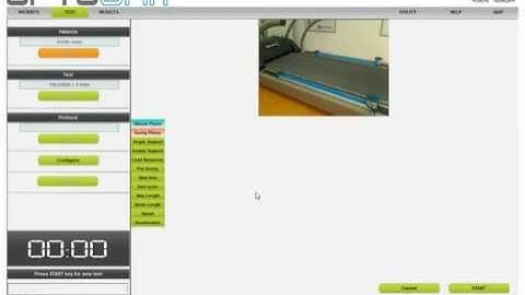 Calculate real treadmill speed with OptoGait