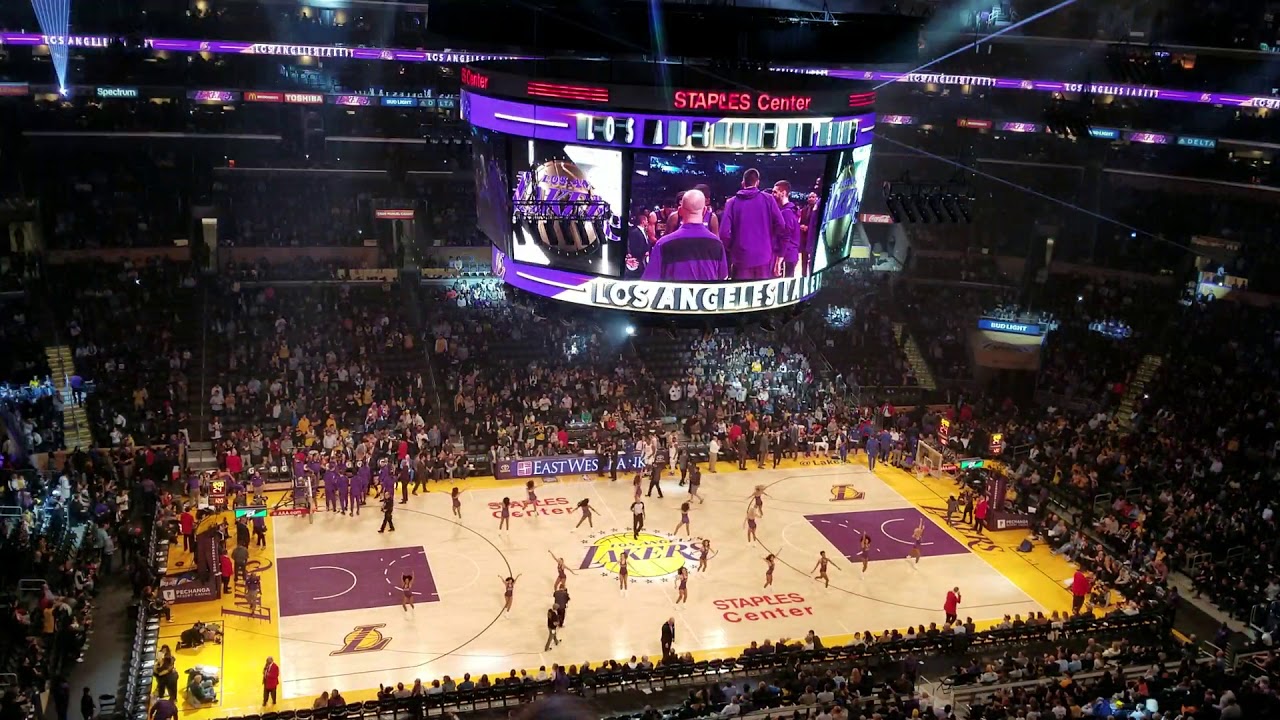 Los Angeles Lakers v. NY Knicks pregame show & Tip-off -- Jan 4 2019 -- Staples Center