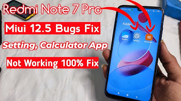 Redmi Note 7 Pro After miui 12.5 Update Calculator Setting Not Open Problem | Redmi Note 7 Pro miui