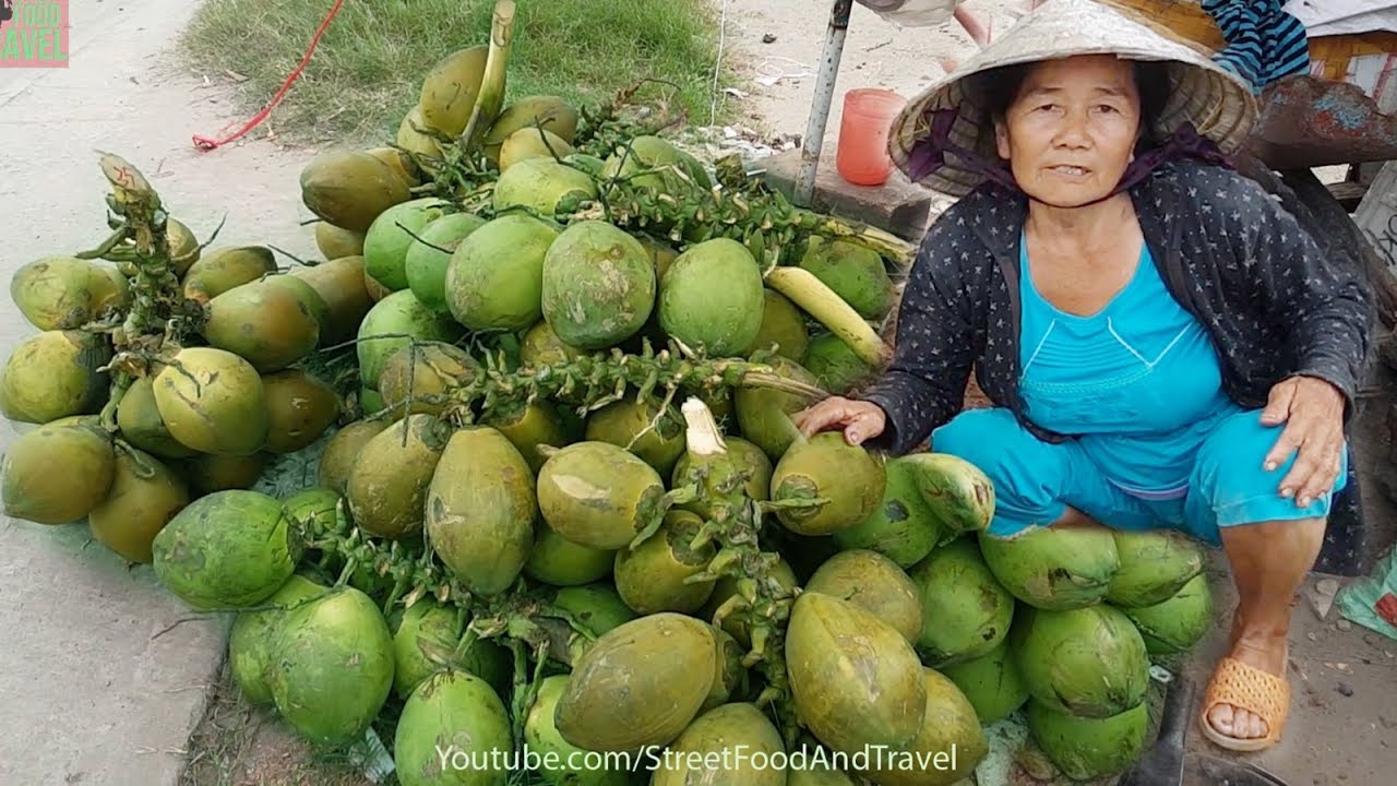 Amazing Cutting Skill Coconut - Street Food Vietnam | Street Food And Travel