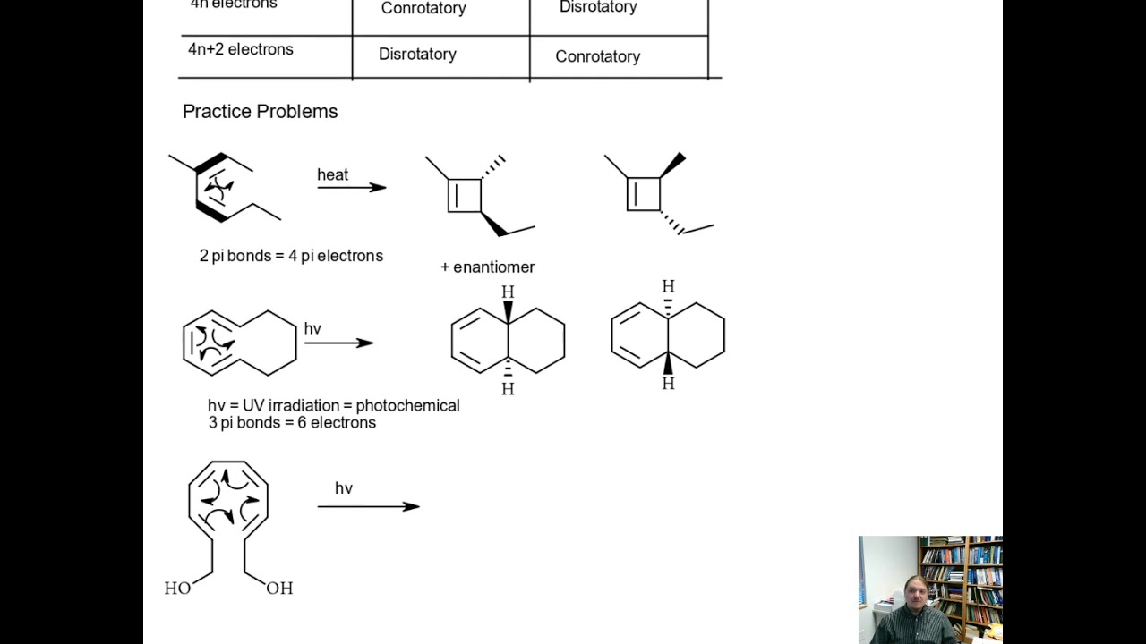 Stereochemistry Of Electrocyclic Reactions Woodward Hoffmann Rules Youtube