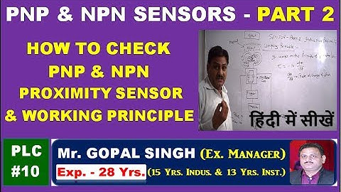 PLC TRAINING- WHAT IS INDUCTIVE PROXIMITY SENSOR & WORKING PRINCIPLE - PNP & NPN SENSOR | - IN HINDI
