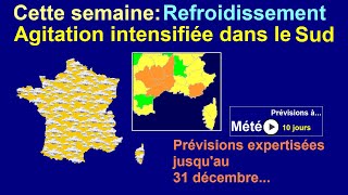 Météo à 10 jours: Prévisions du 22 décembre 2025 au 31 décembre 2025