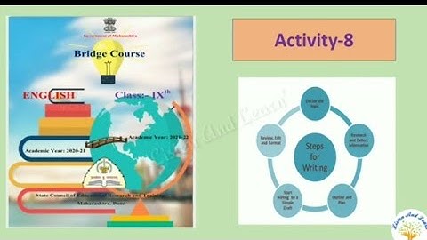 Std.9th English Bridge course Activity-8