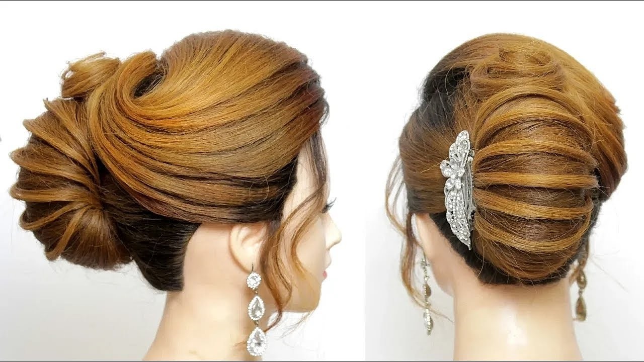 Изысканная свадебная прическа «Французский пучок» шаг за шагом | Стиль «старых денег»