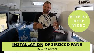 How to install a SIROCCO FAN in a CARAVAN