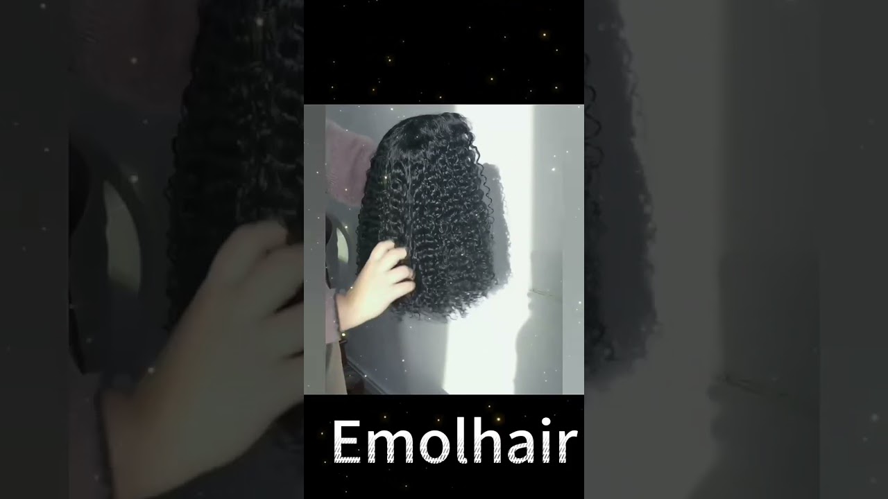 Affordable Kinky Curly Bob Wig 4x4 Closure Human Hair Wigs for you 