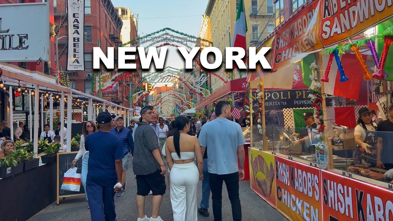 NYC’s BIGGEST Street Festival | NYC Feast of San Gennaro 2025 Tour On Opening Day
