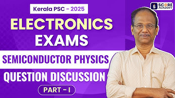 Lecturer in Electronics Polytechnic | Assistant Engineer Electronics PWD | Semiconductor PYQs  SCORE