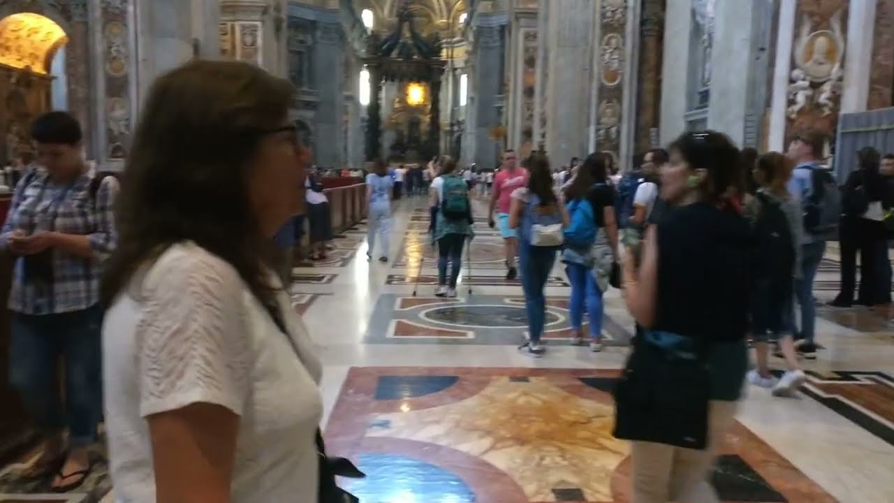 Vatican City St.Peter's Basilica Church Interrior Artistic View Rome Italy Travel Visit 