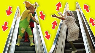 Fozi Mozi y Tutti, la escalera mecánica | Videos para niños