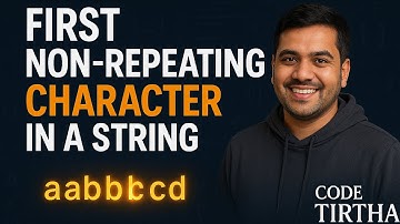 🔍 Find the First Non-Repeating Character in a String!