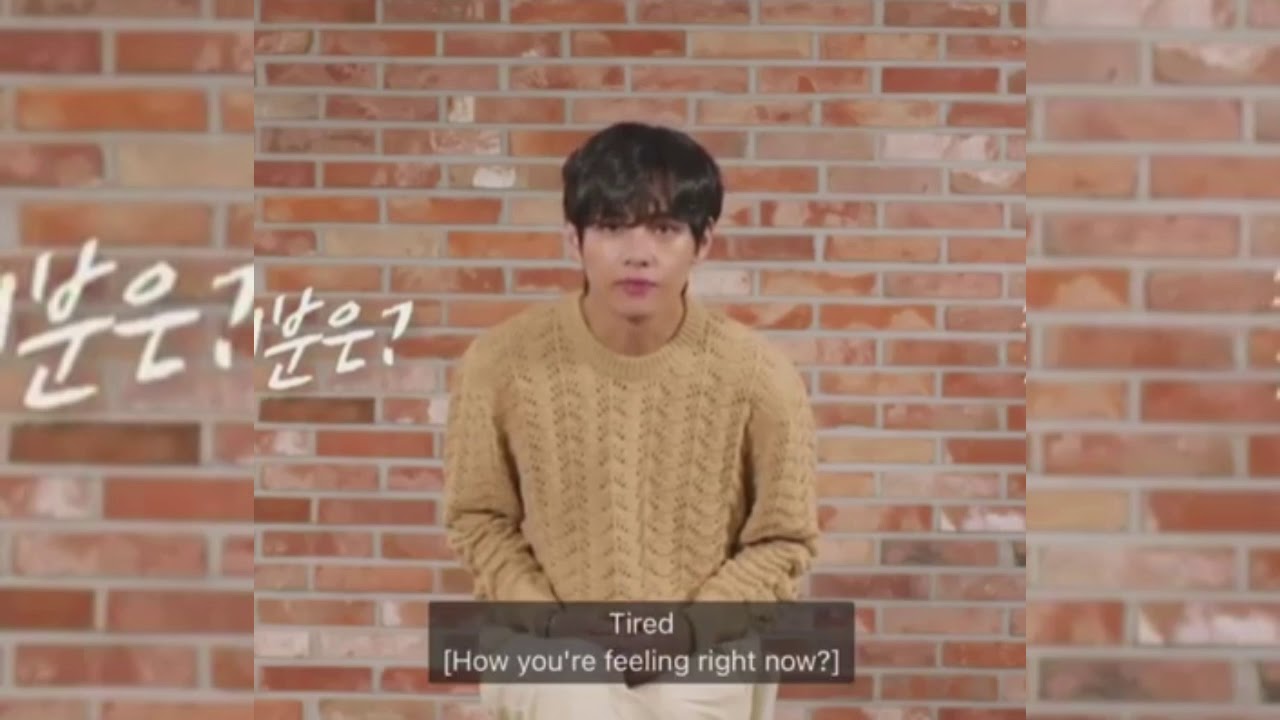 TAEHYUNG 's Dream Revealed ||V on Weverse