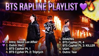BTS | Rap Line Songs with Lyrics 