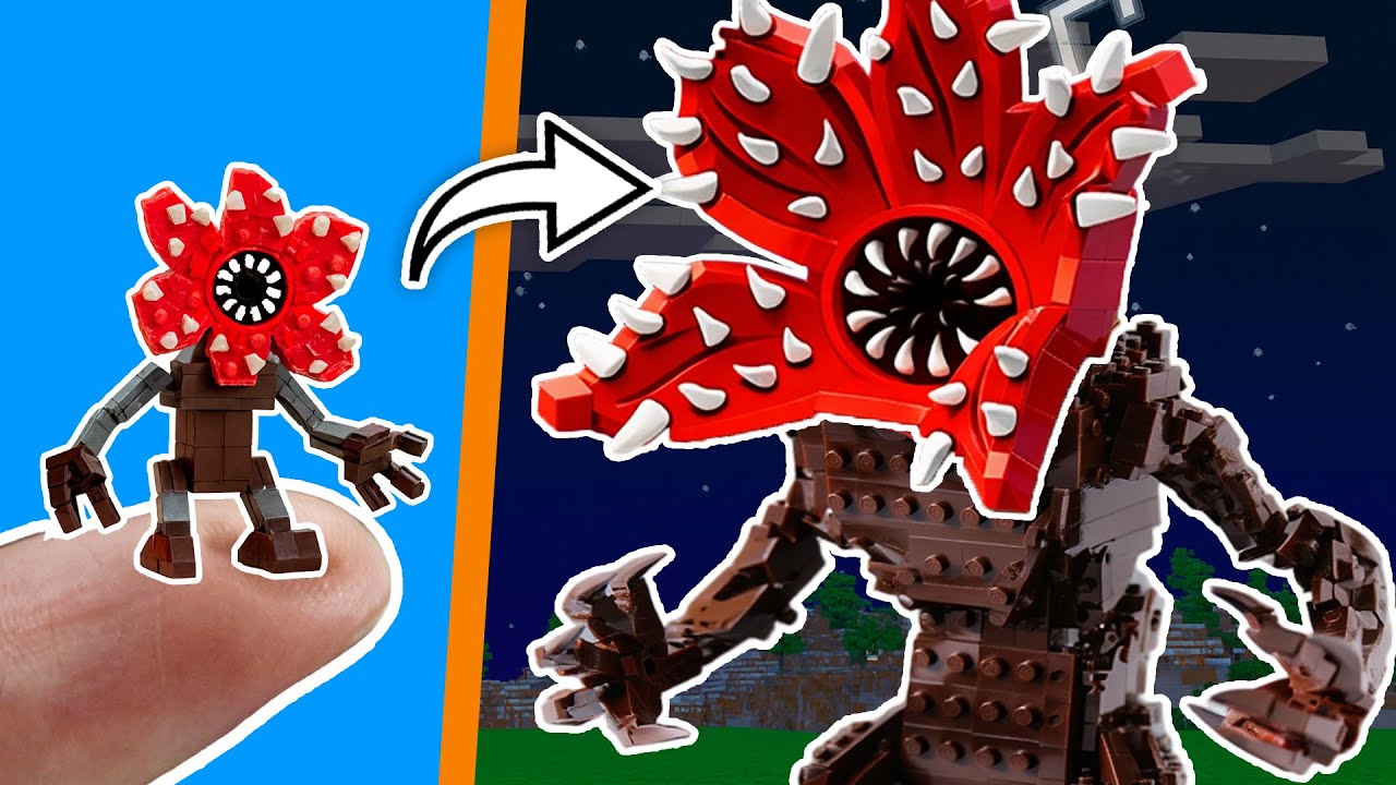 Lego Stranger Things 5: I Made Demogorgon 100 Days Hardcore Evolved Monster in Lego