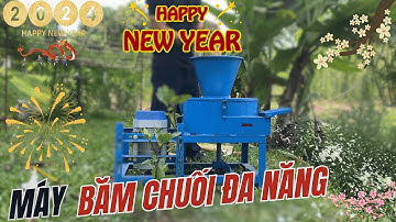 Máy Băm Chuối Đa Năng Bình Minh Băm Nhỏ Thân Cây Chuối Làm Thức ĂN Chăn Nuôi.