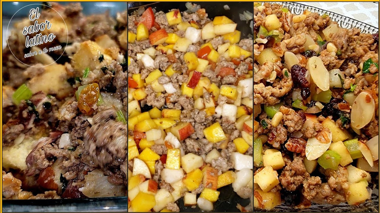 🔴 3 Recetas de Relleno Navideño para Pollo Pavo y Lomo de cerdo |Fáciles y Ricos💥