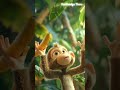 Smart Monkey Gets the Banana 🍌🐒 #shorts #trending #cartoon
