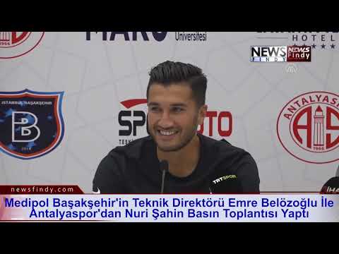 Medipol Başakşehir'in Teknik Direktörü Emre Belözoğlu İle Antalyaspor'un Futbol Sorumlusu Nuri Şahin