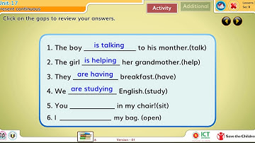 Unit 17 present continuous lesson 3-4