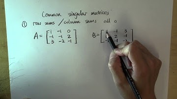 Common singular matrices: part 1
