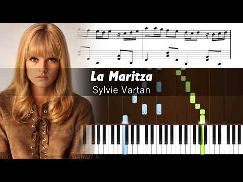 Sylvie Vartan - La Maritza - Piano Tutorial with Sheet Music