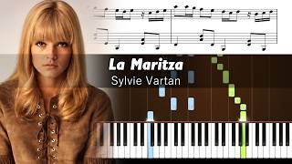 Sylvie Vartan - La Maritza - Piano Tutorial with Sheet Music