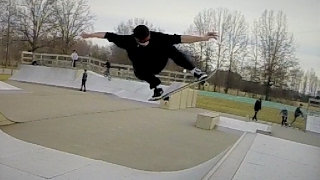 Skating a Half Pipe