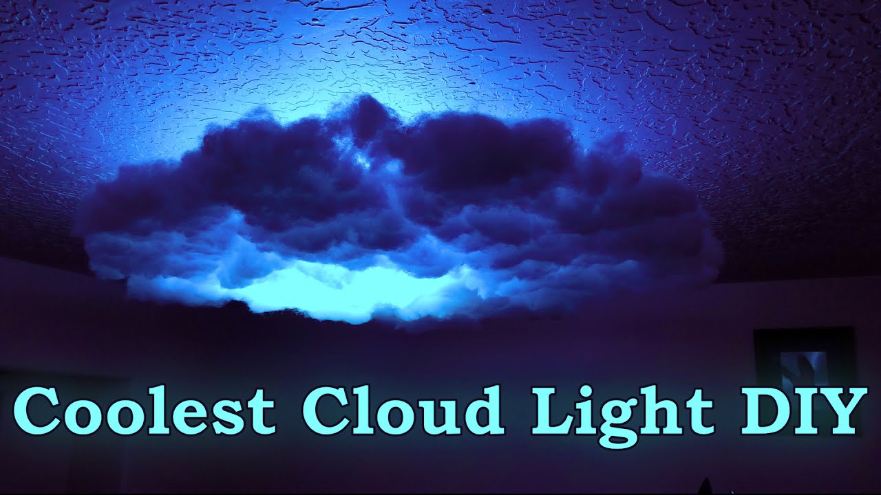 DIY Thunder Cloud Lighting Bedroom Night Light Decor LED Strip