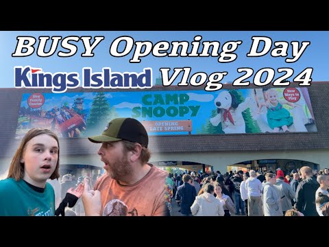 Extremely BUSY Opening Day Kings Island 2024 Vlog | Camp Snoopy & Snoopy's Soapbox Racers Update