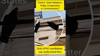 “Centre–State Relations Today: Cooperation or Confrontation?” #vvkias #upsc #funny #shorts #viral
