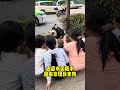 I went to the supermarket to buy groceries and tied the dog up on the side of the road. When I c