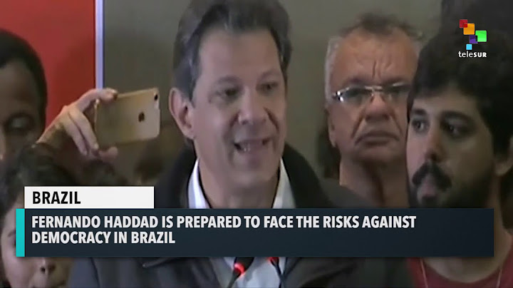 PT Candidate Fernando Haddad Speaks After Knowing The Election Results