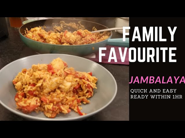 Best Ever Chicken & chorizo jambalaya recipe. #familymeals #quickrecipe