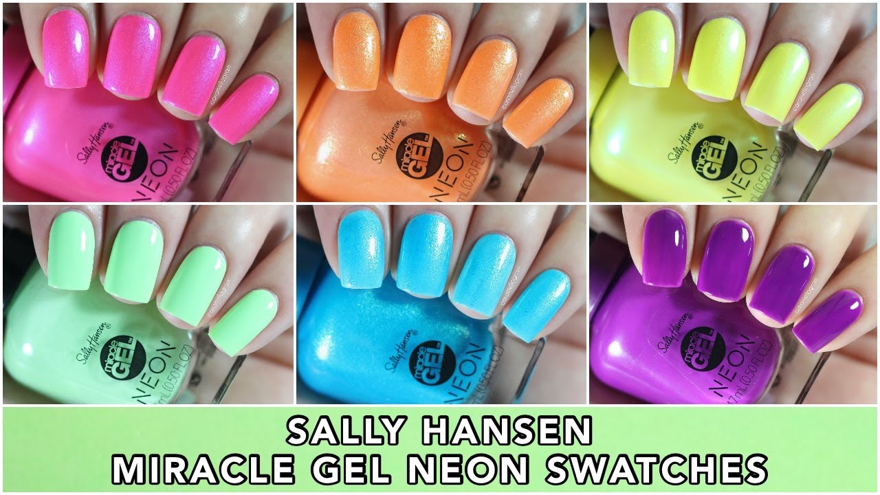 1. Sally Hansen Miracle Gel Nail Polish - Glow in the Dark - wide 6