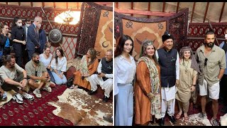 Burak Özçivit And Cast Members With Pakistani Presidents Visit To The Set Of Kuruluş Osman