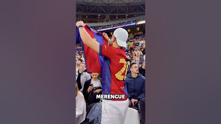 Este hincha del Barcelona intenta burlarse del Madrid #futbol #realmadrid #barcelona